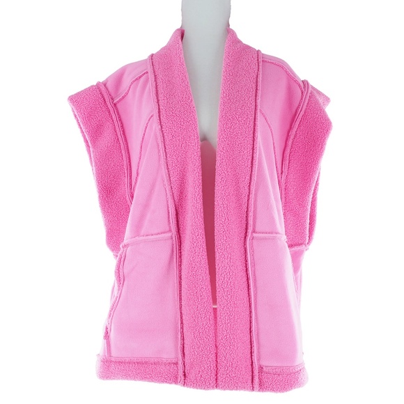 Free People We The Free Cozy Time Faux Sherpa Vest - Picture 1 of 11